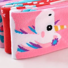 Girls Unicorn Print Over Knee Socks for Kids