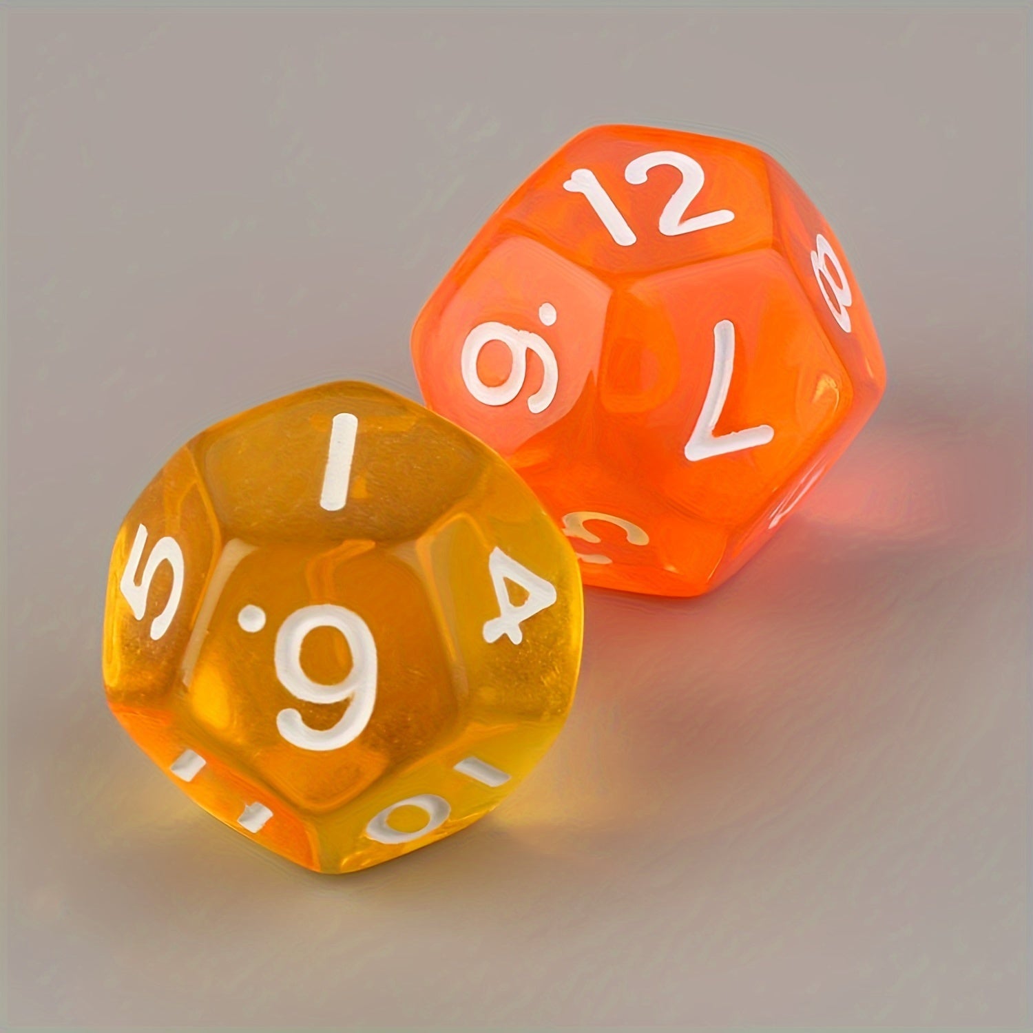 10pcs Colorful 12 Sided Acrylic Crystal Dices For Board Game