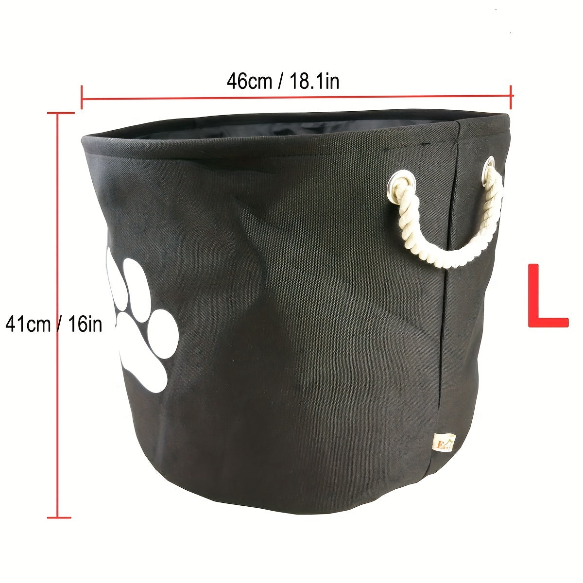 Round Collapsible Dog Storage Collection Bin Organizer