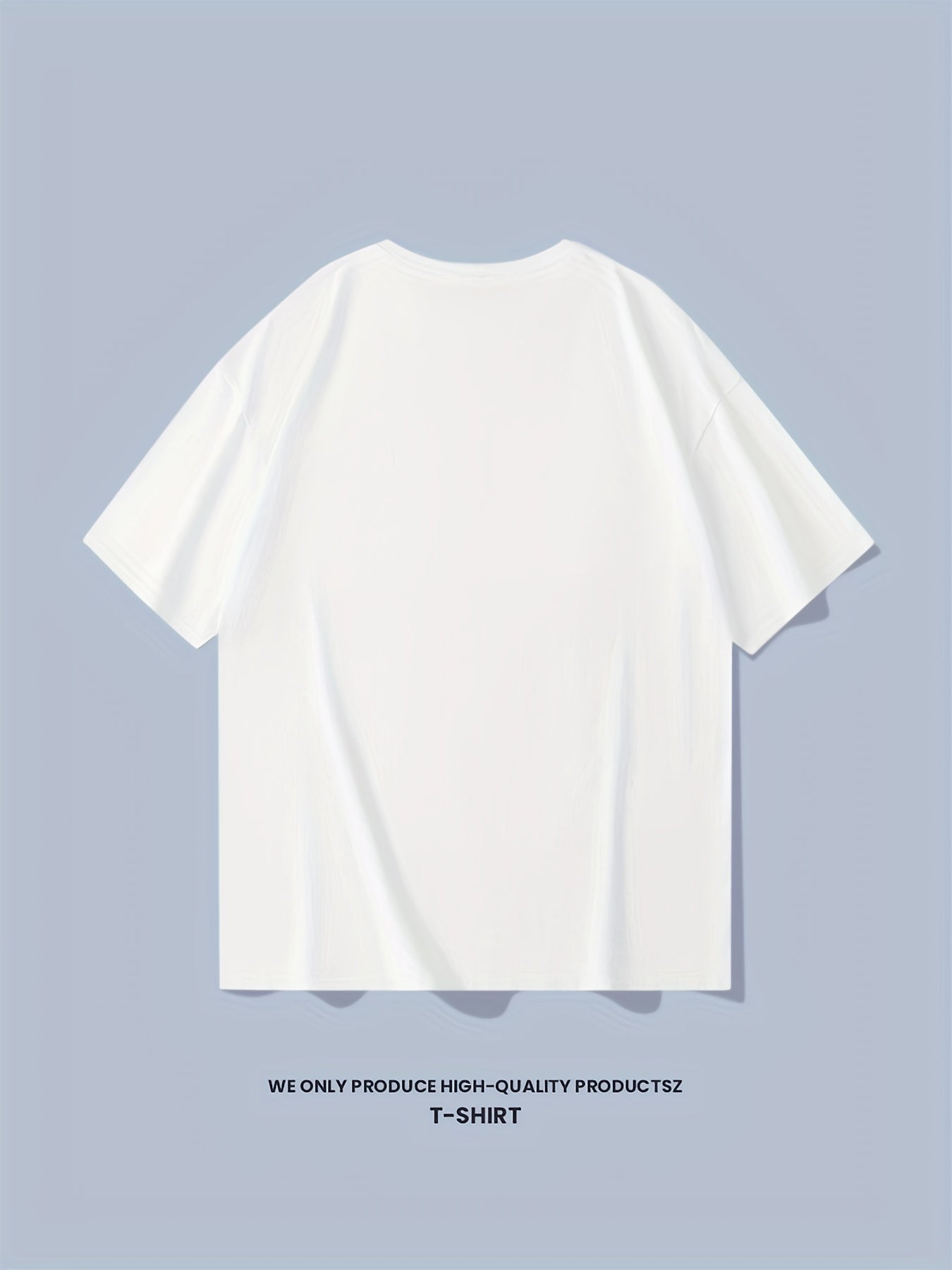 Solid Cotton BREAK RULES Print Men's Graphic Crew Neck T shirt
