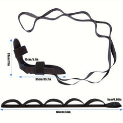 Yoga Stretching Band Fitness Rope with Foot Sleeve for Body Shaping