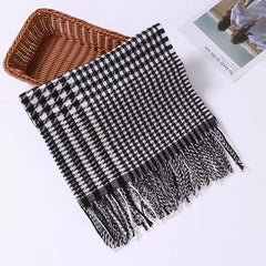 Women's Knitted Tassel Winter Cashmere Scarf