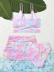 Girls Swirls Pattern Bikini Set