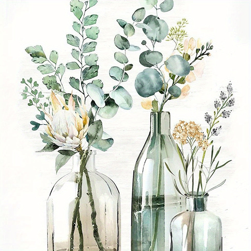1pc Modern Minimalist DIY Vase Plant Flower Decoration Painting