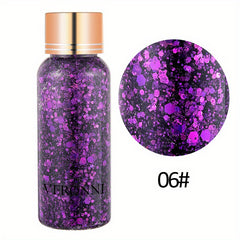 Mermaid Scale Sequins Body Glitter Gel for Party Makeup