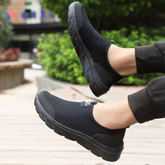 Men's Mesh Slip on Sneakers Lightweight Walking Shoes