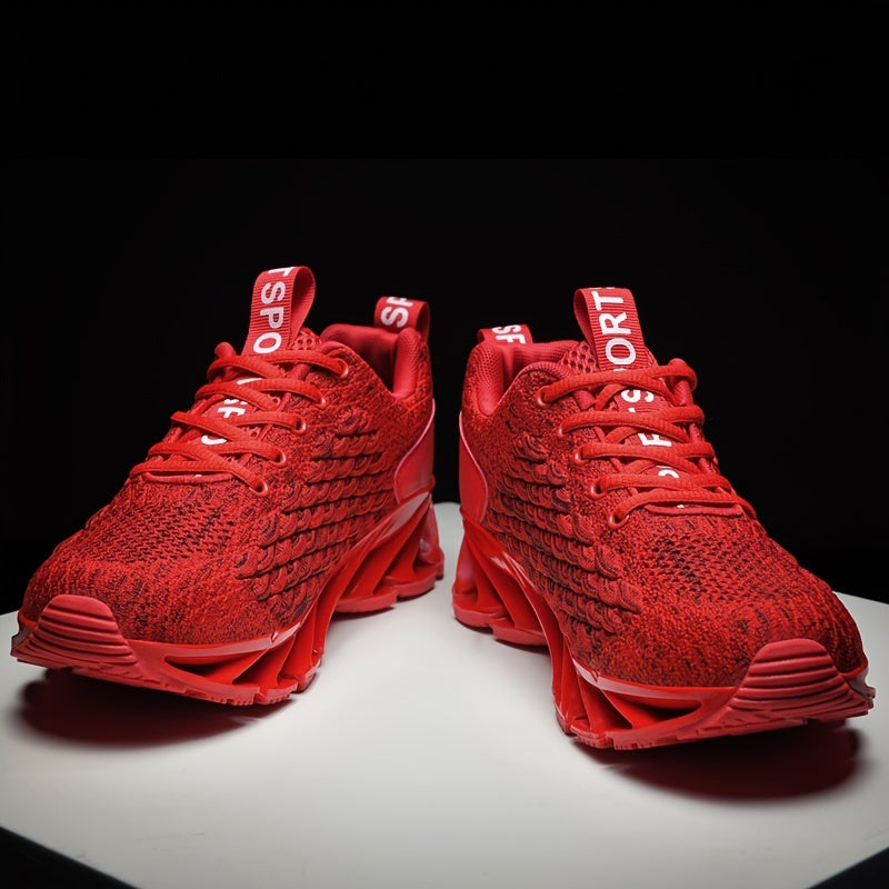 Men's Fish Scale Blade Sneakers Lightweight Breathable Sport Shoes