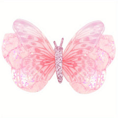 Baby Girls Glitter Sequin Butterfly Hair Clip Mini Hair Pins Party Accessories