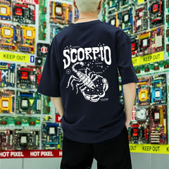 Scorpion Pattern Print Men's Short Sleeve T-shirt Graphic Tee