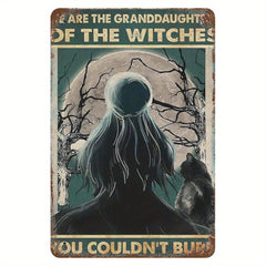 Princesses Be A Witch Wall Metal Tin Sign Retro Wall Decor Art