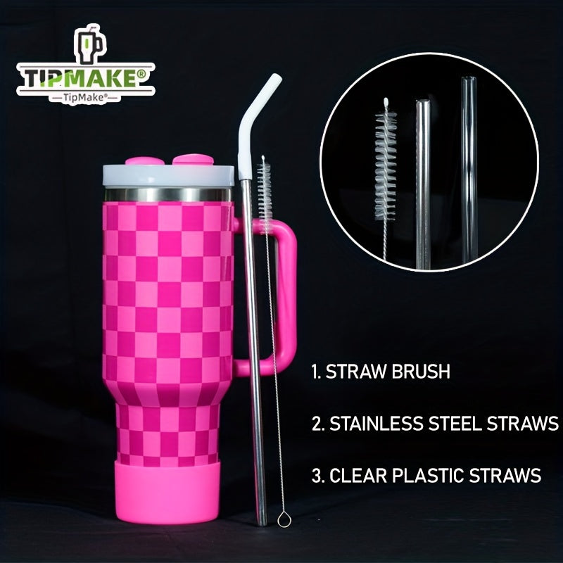 40 oz Second Generation Nine Checkerboard Series Stainless Steel Water Bottle