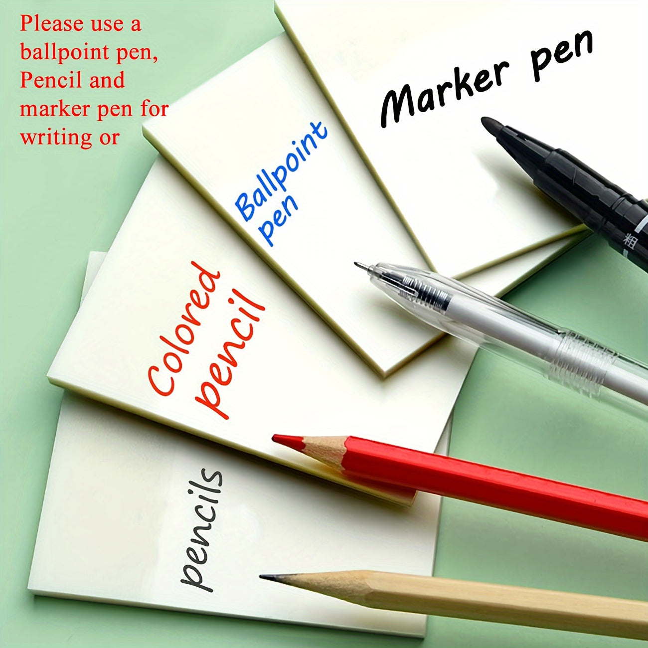 Transparent Sticky Notes - 50 Sheets, Waterproof, Self-adhesive Pads