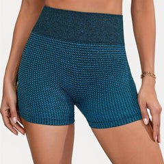 Seamless Dot Tight Sports Shorts High Waist Fitness Yoga Running Shorts