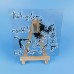 Leaves Metal Cutting Dies & Silicone Stamps for DIY Scrapbooking Card Craft