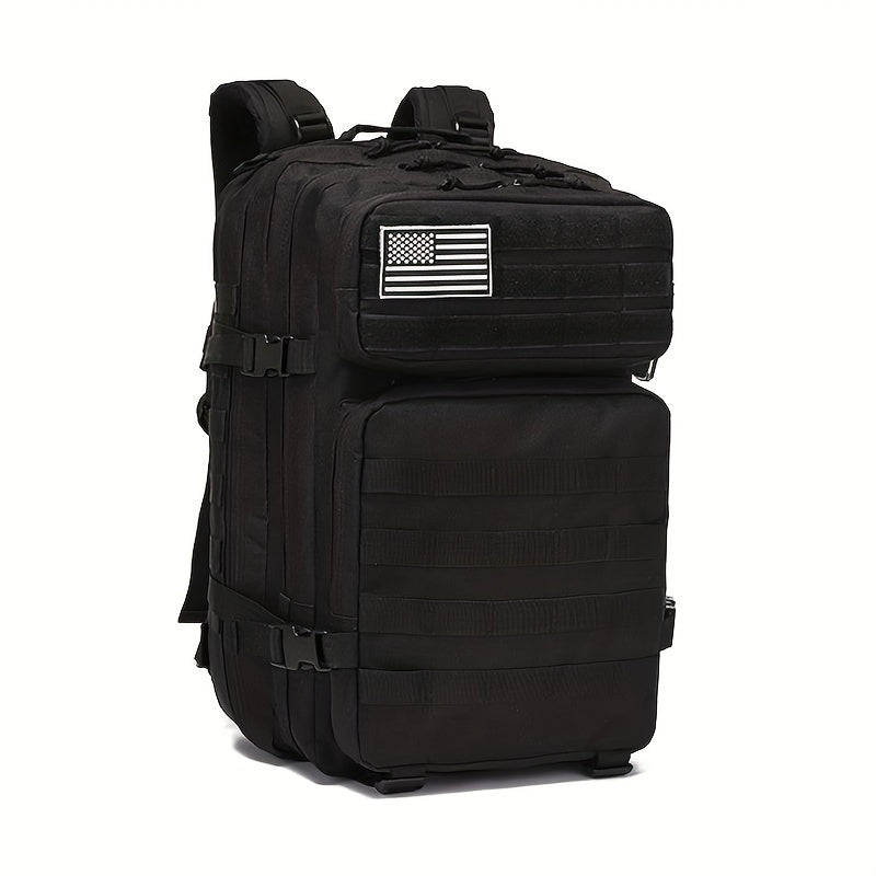 Molle Tactical Backpack 3 Assault Pack Hiking Rucksack with Flag Patch