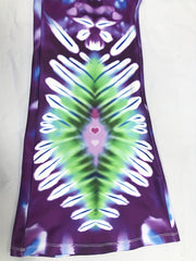 Tie Dye Sports Leggings Wide Waist Band Medium Stretch
