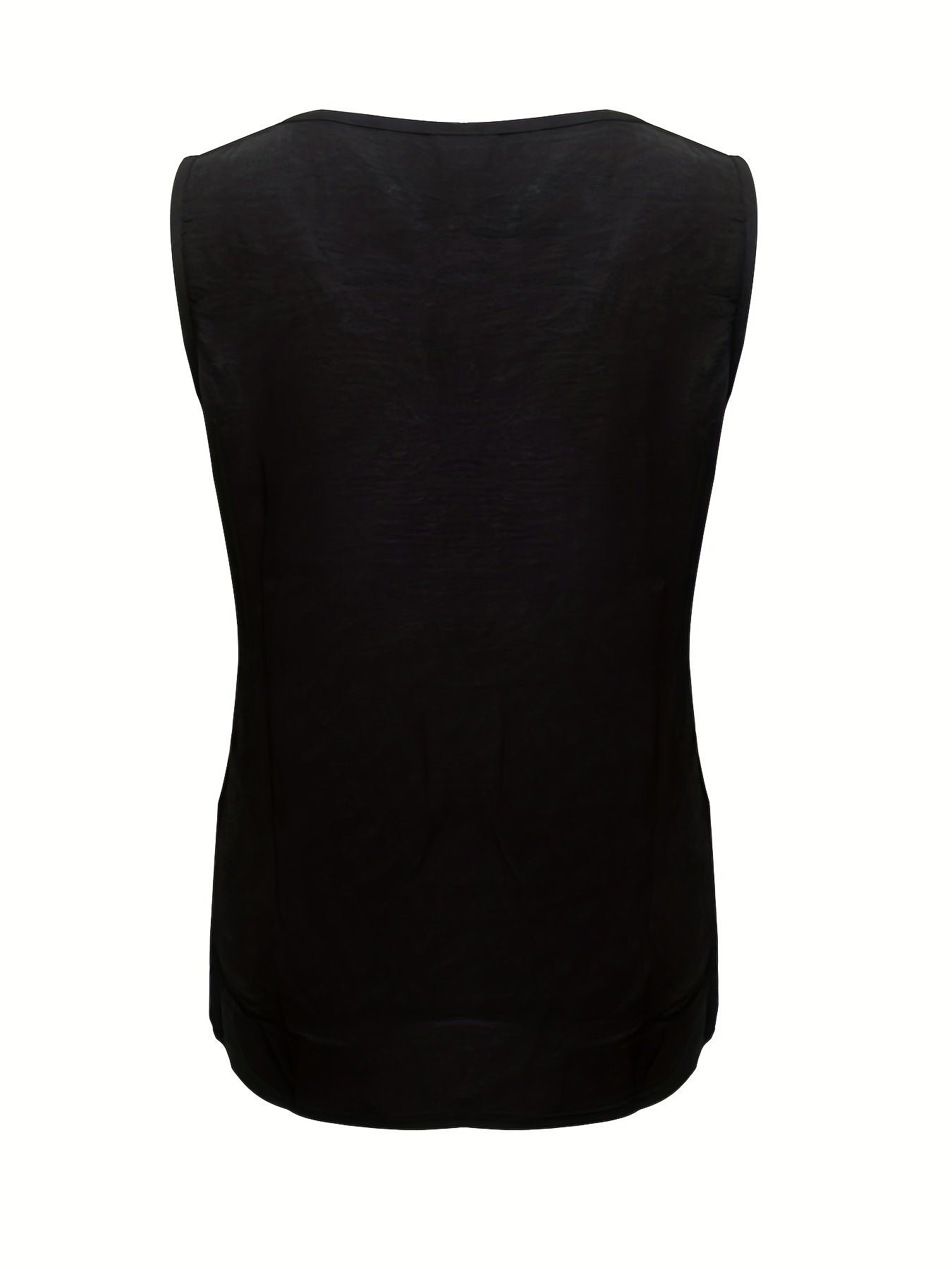 Women's Solid V-Neck Tank Top Sleeveless Casual Summer Wear