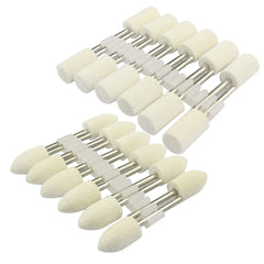 24 Pcs Rotary Polishing Bits Set Wool Felt Buffing Wheel With 1 8 Inch Mandrel