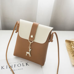 Girls Mini Shoulder Bag with Deer Charm Phone Bag