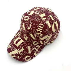 Letter Print Baseball Cap Unisex Hip Hop Couple Dad Hats Lightweight