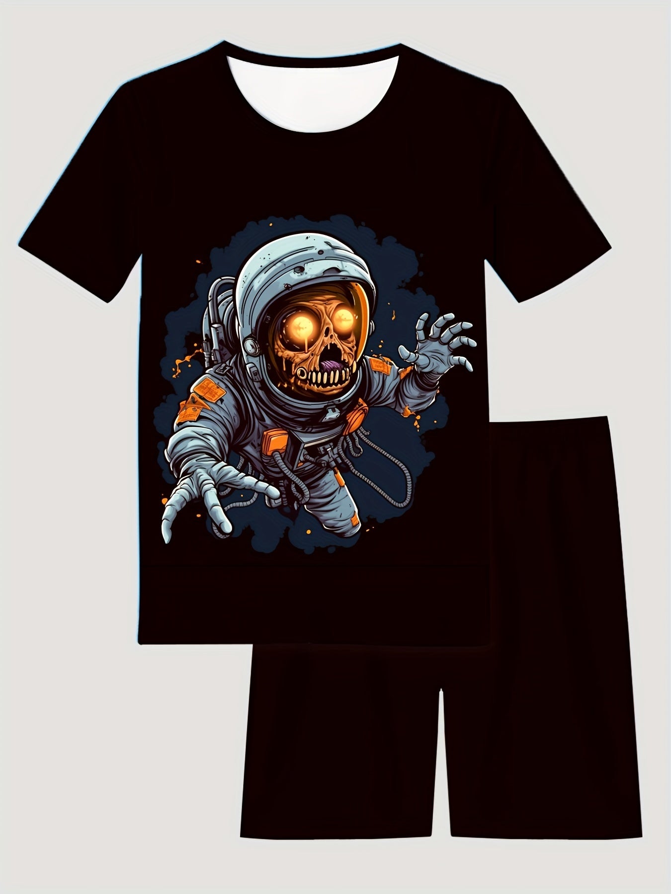 Kid's Halloween Skeleton 2pc Pajamas Set