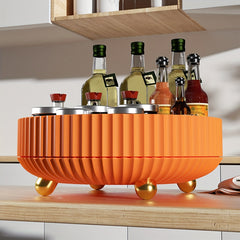 360° Rotating Condiment Storage Rack for Kitchen