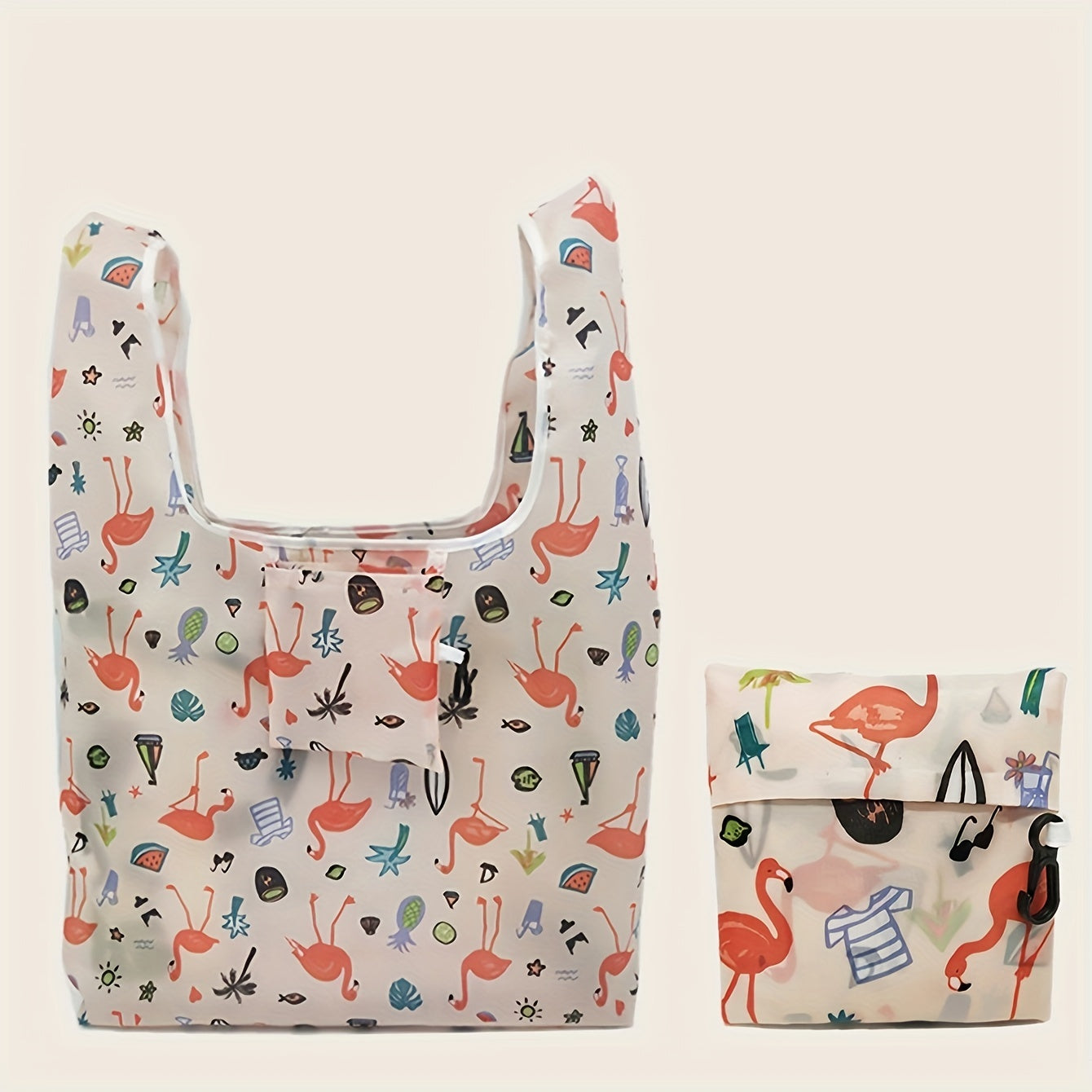 Eco Friendly Folding Shopping Bag Portable Square Bag Polyester Storage Bag
