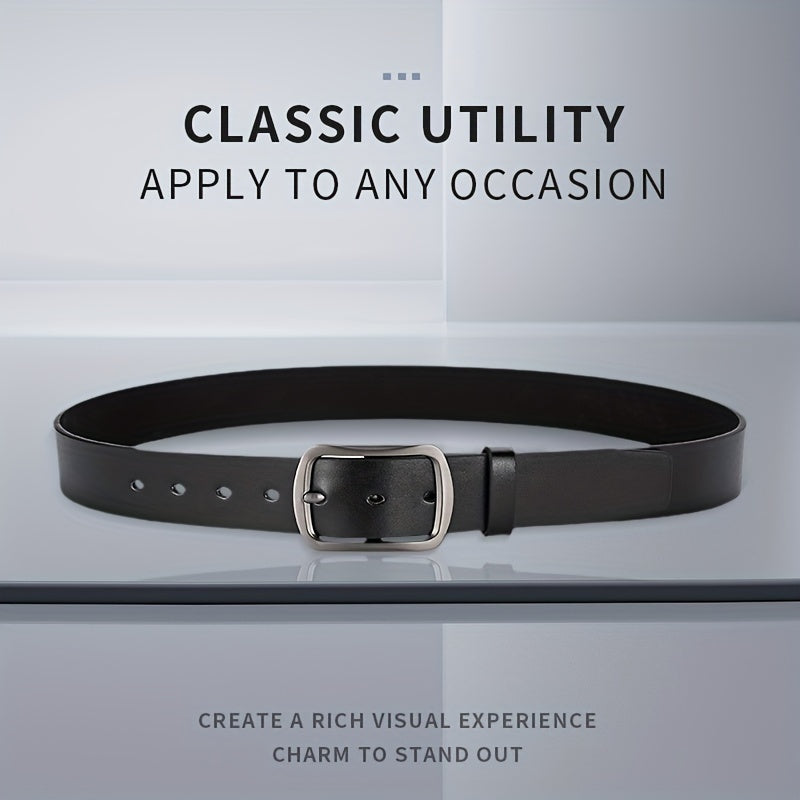 Men's Casual PU Leather Belt for Pants Jeans