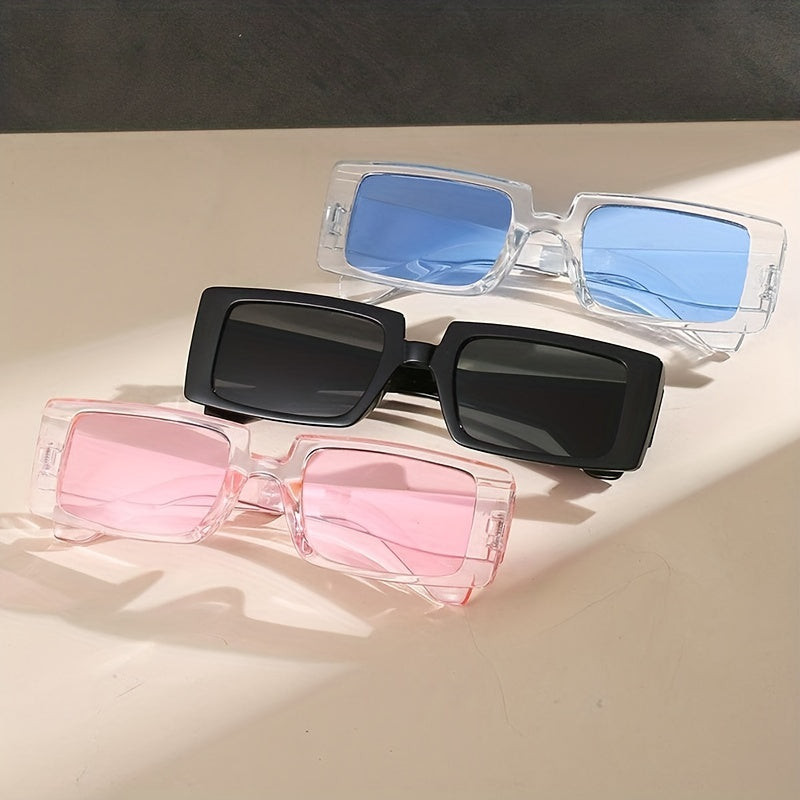 Y2K Rectangle Sunglasses UV400 Sun Shades Glasses