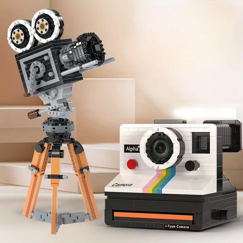 Microbead Camera Building Set - Retro Camera Shaped Toy