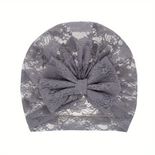 Adorable Bowknot Baby Lace Pullover Hat for Kids
