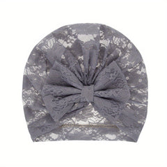 Adorable Bowknot Baby Lace Pullover Hat for Kids