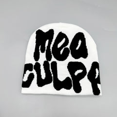 Letter Jacquard Knitted Hat Beanie For Men Women
