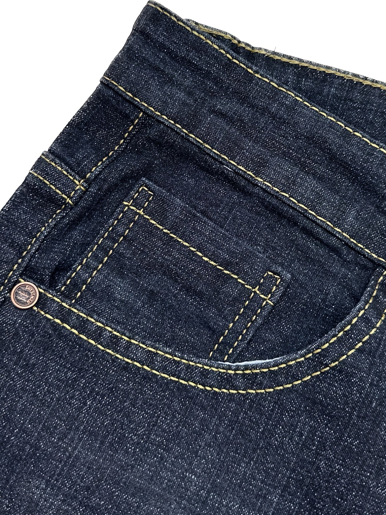 Men's Casual Denim Jeans Slim Fit Stretch Pants