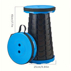 Portable Foldable Stool Adjust Height Outdoor Travel Camping Fish