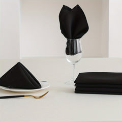 6pcs Square Cloth Napkins Soft Washable Table Napkin for Dinner Cocktail Wedding