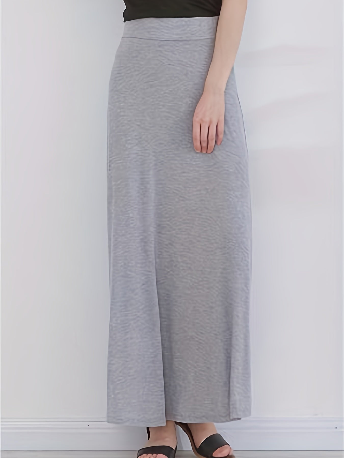 High Waist Maxi Skirt Casual Women's Clothing