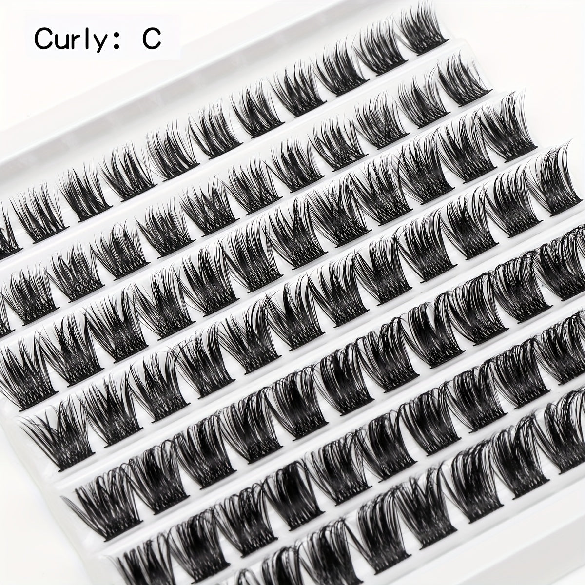 Wispy Lash Extensions 84 Clusters C Curling Individual Lashes Mix Style