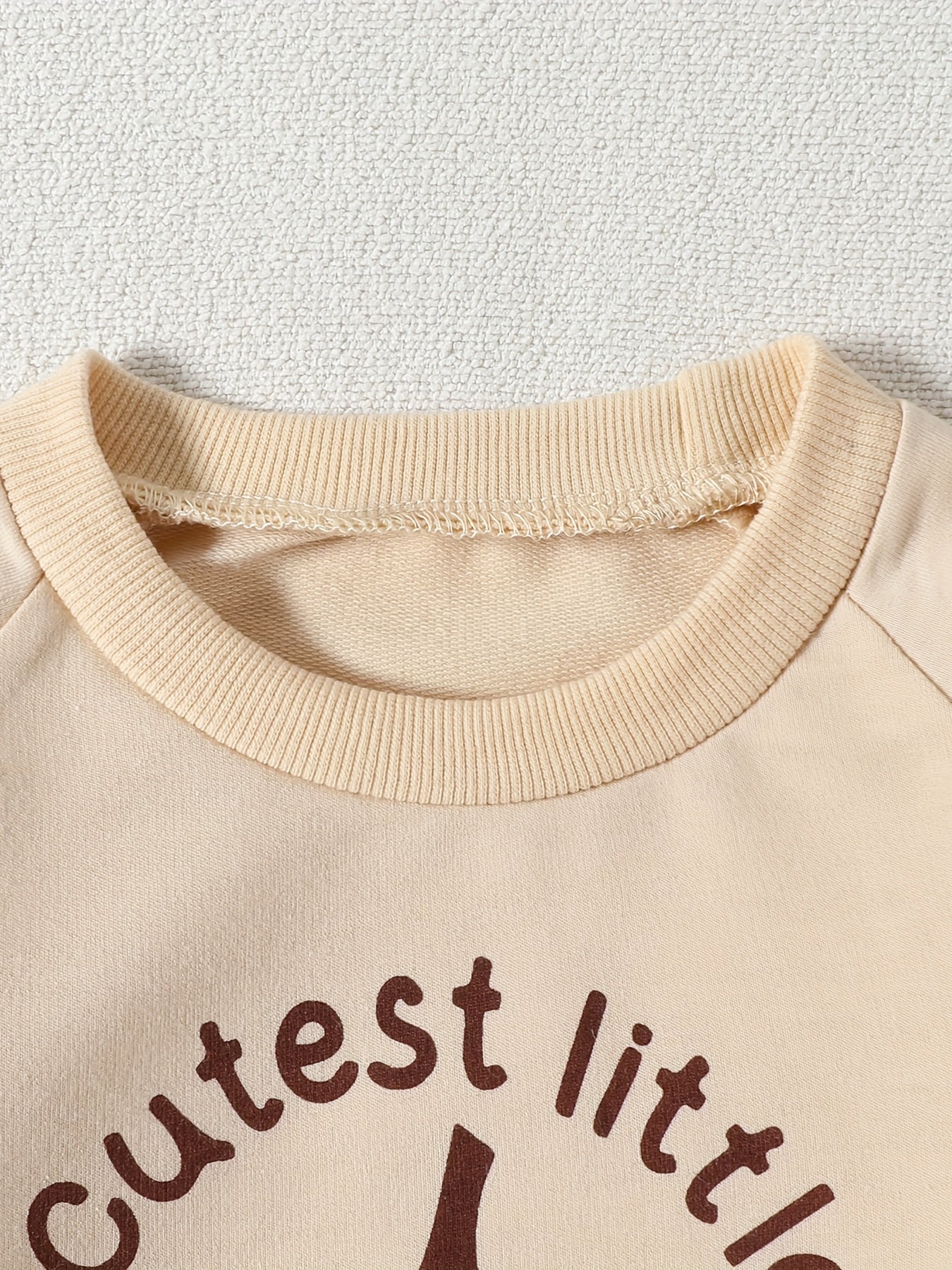 Baby Girls Letter Print Sweatshirt Halloween Pullover