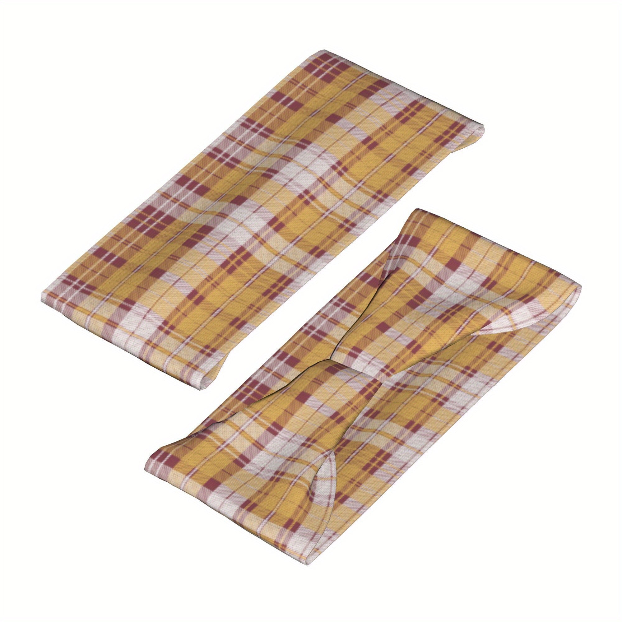 Signature Check Plaid Headband for Sport & Casual Outfits - Thanksgiving
