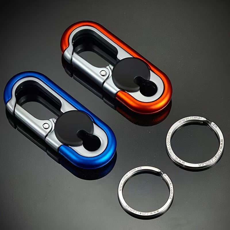 Double Ring Car Keychain Keyring Anti lost Key Chain Pendant