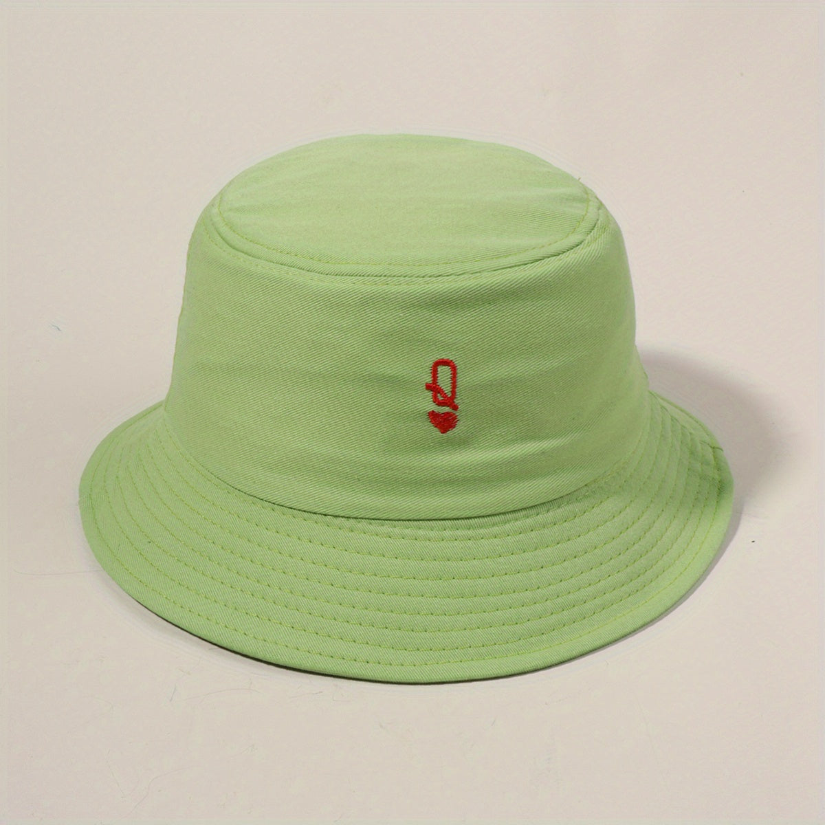 Green Bucket Hat Sunscreen Fisherman Cap for Women