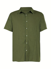 Men's Short Sleeve Resort Shirt for Summer Vacay