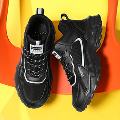 Men's Mesh Breathable Lace-up Lightweight Shoes Outdoor Comfy Shoes