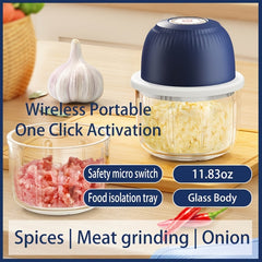 Portable Mini Meat Grinder USB Chargeable Garlic Chopper