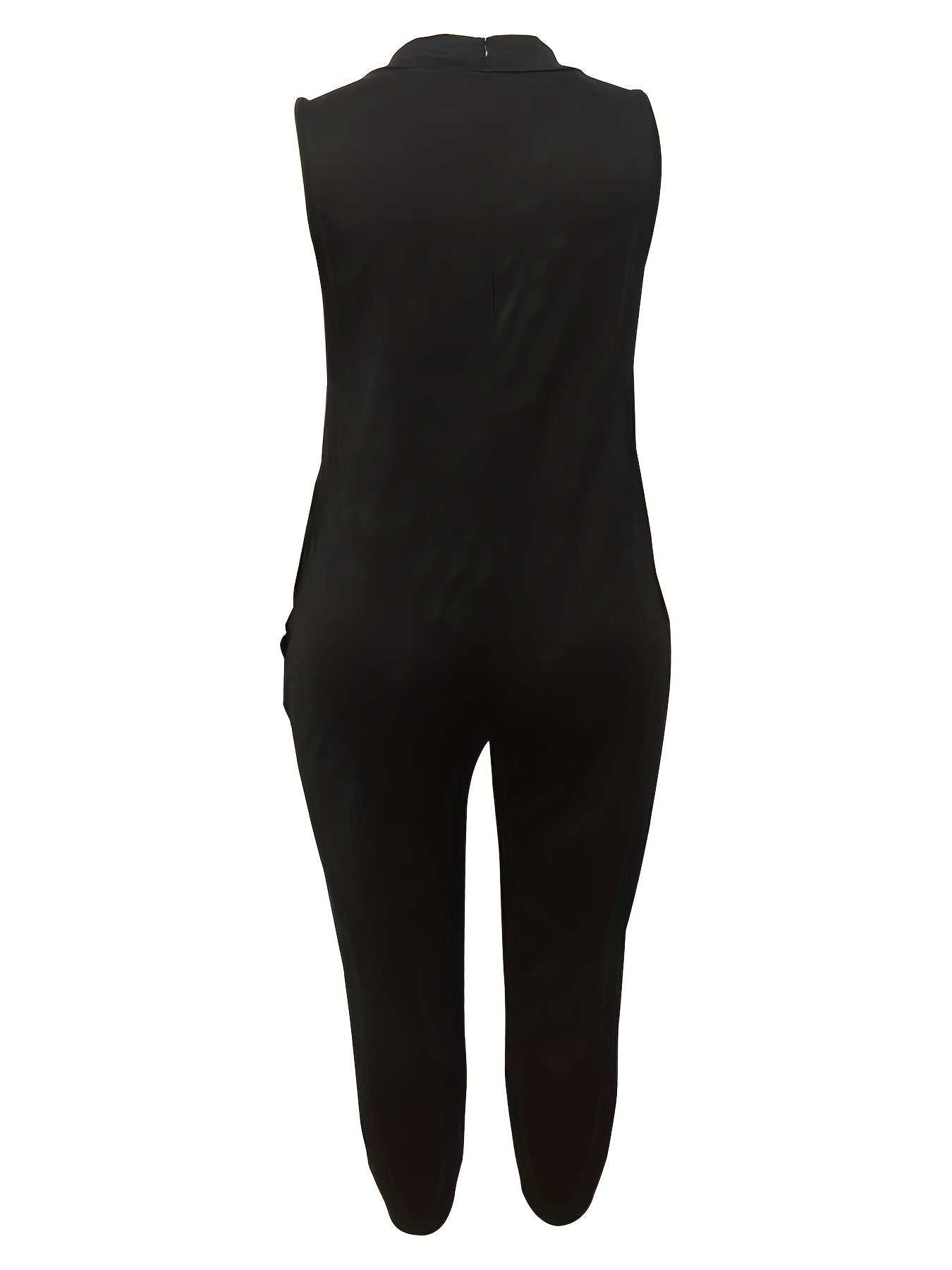 V-Neck Tank Jumpsuit With Pockets