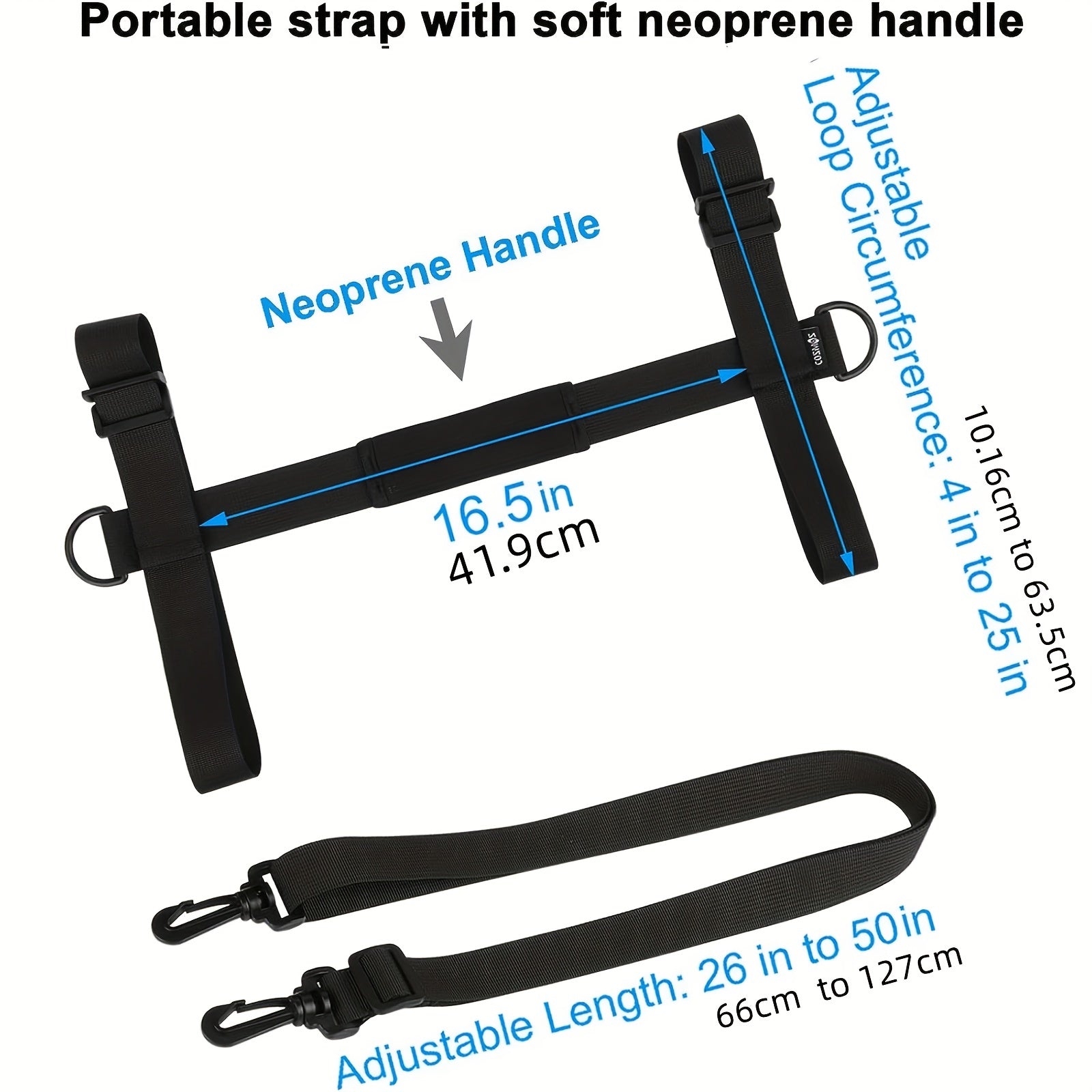 Portable Yoga Mat Storage Strap Adjustable Sling Handle