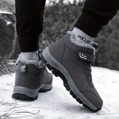 Snow Shoes Wear Resistance Non Slip Plush Lined Furry Slip On Snow Boots