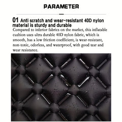 Ultra Light Folding Air Mattress TPU Outdoor Air Mattress Camping Waterproof Mat
