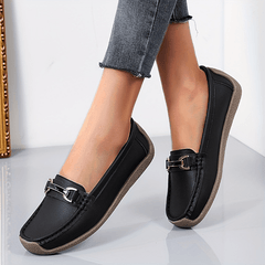 Women's Metal Decor Flat Shoes Comfortable Slip On Casual Shoes